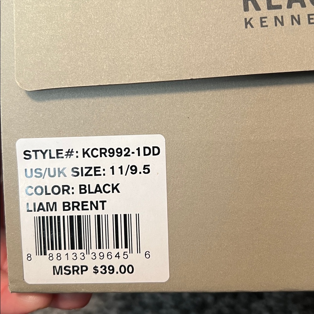 Toddler boys Kenneth Cole Reaction Liam Brent sneakers, black, size 11 NIB! - Picture 2 of 6